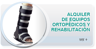 Alquiler de equipos ortopédicos y rehabilitación